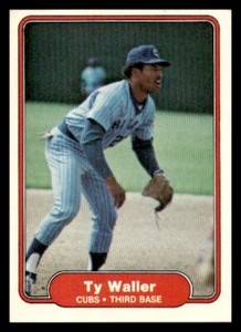 1982 Fleer #607 Ty Waller Chicago Cubs Baseball card