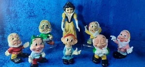 BIANCANEVE E SETTE NANI LEDRAPLASTIC PUPAZZI DI GOMMA VINTAGE MADE IN ITALY LP3 - Foto 1 di 24