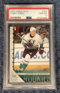 2005 Upper Deck Corey Perry Young Guns Rookie RC #204 PSA 10 GEM MT