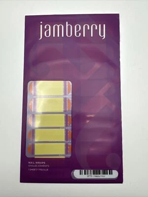 Envolturas para uñas Jamberry Happy Hour hoja completa (punta francesa) Foto 1 de 3