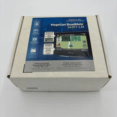 Magellan Roadmate 5635T-LM GPS Navigation Unit, Black 3D Landmarks NIB - Image 1 of 4