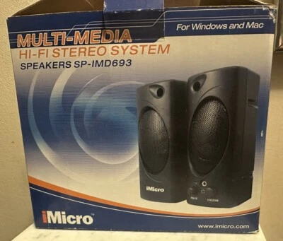 iMicro Multi-Media HiFi Stereoanlage Lautsprecher SP-IMD693 - Neu in offener Verpackung - Bild 1 von 4