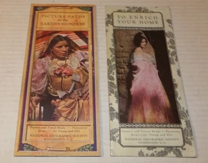 Vintage 1925 & 1926 The National Geographic Society Catalog Booklet Ad - Picture 1 of 11