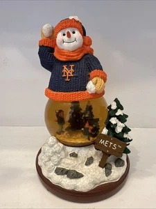 Snowfight Snowman New York Mets Snowglobe 2004 Officially Licensed MLB 408/3000 - Picture 1 of 9