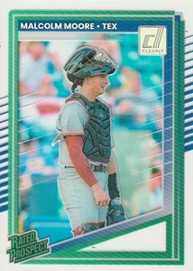 2025 Malcom Moore Donruss #124 Rated Prospect Clearly Acetate - Rangers - Picture 1 of 2