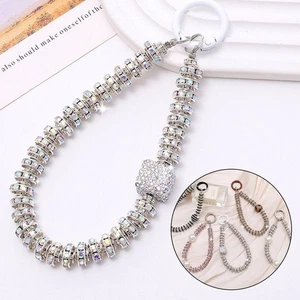 Bright Diamond Crystal Anti-lost Rope Keychain Hanging Cord Phone Accessories - Photo 1 sur 21
