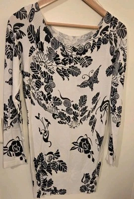 Caroline Morgan Knitted Pullover Jumper Dress Size 16 - image 1 of 4