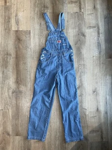 Vintage REVOLT Denim Overalls 90s Y2K Carpenter Bib Overalls Medium - Picture 1 of 9