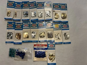Vintage Sequin Lot of 17 Unopened Packages - Picture 1 of 1