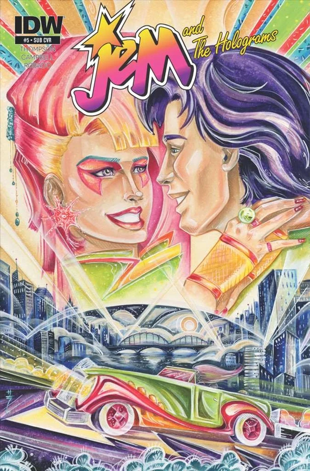 Jem And the Holograms #5B VF; IDW | w/Bag+Board - Image 1 of 1