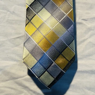 Corbata Van Heusen para hombre dorada seda Foto 1 de 3