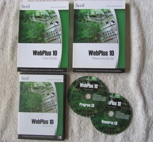 Serif WebPlus 10 Website Design Double CD ROM with Manuals - Picture 1 of 4