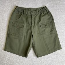 Vintage Boy Scout Shorts Mens 33 BSA Uniform Cargo Union Made in USA Green VTG