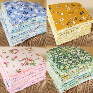 100 Flower Floral Printed Fabric Charm Precut 4" Squares Fabric Bundles Quilt - Picture 1 of 8