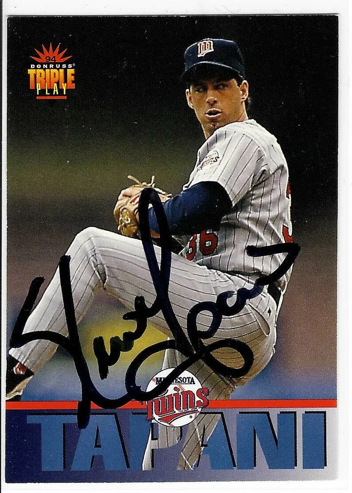 凯文·塔帕尼 1994 年签名 Donruss 卡 #259 明尼苏达双胞胎队 — 第 1/1 张图片