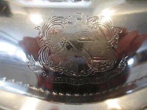 Armoiries armoriales Hamilton Rogers Family Clan Irlande plaque argent c1840 - Photo 1 sur 5
