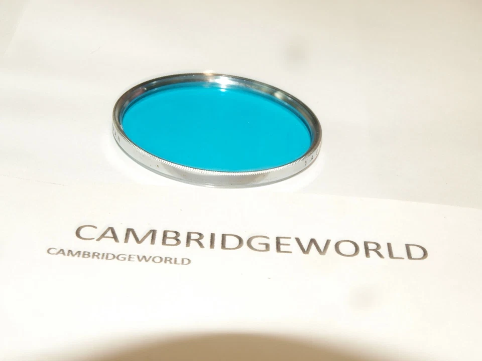 Yashica 55mm 80B BLUE  CHROME OPTICAL GLASS SCREW in Filter ORIGINAL YASHICA - Image 1 of 1