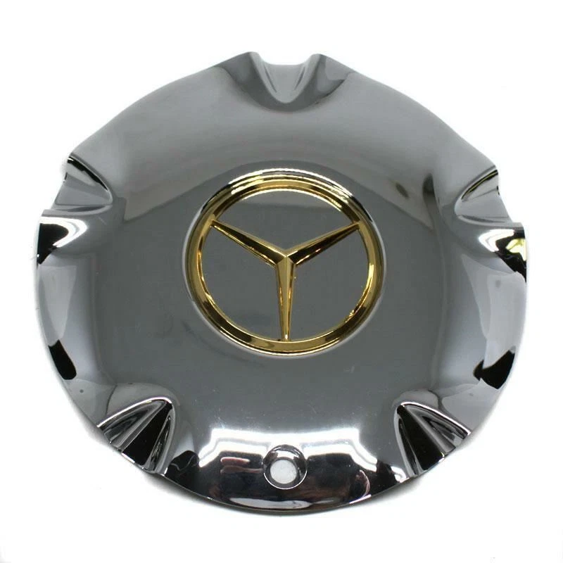 TAPA CENTRAL CROMADA RUEDA MERCEDES BENZ ÉPICA CLÁSICA 10942 NUEVA Foto 1 de 3