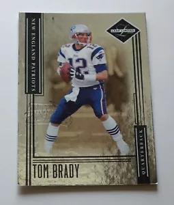 TOM BRADY 2006 Leaf Limited Super Bowl SB XLI Logo Embossed Football Card #80 - Picture 1 of 7