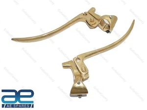 Palancas de freno y embrague de latón vintage para bicicletas Triumph BSA Ariel 7/8" - Imagen 1 de 11