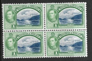 TRINIDAD Y TOBAGO, KGV1, 1938 DEFINS, 1c SG 246, montado sin montar o nunca montado bloque 4,00 gbp - Imagen 1 de 1