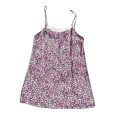 Camisón Donna Loren Etiqueta Dorada Estampado Leopardo Chemise L Camisón Rosa y Marrón Foto 1 de 4