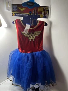 Wonder Woman/Mädchen Kind Medium 7-8 KOMPLETT Halloween Kostüm DC Comics Rubine - Bild 1 von 8