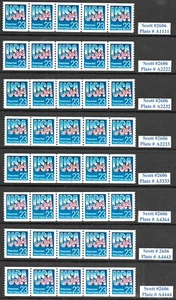 Scott #2606-2608 23c Chrome USA PNC5s, Comp. Set of 11, QUALITY!-$39.75 - Picture 1 of 2