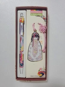 Korean Metal Hanbok Tassel Book Mark & Pen Set - US Seller - Bild 1 von 4