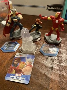 Disney Infinity Marvel THOR IRON MAN BLACK WIDOW AVENGERS PLAYSET Set Lot - Picture 1 of 11