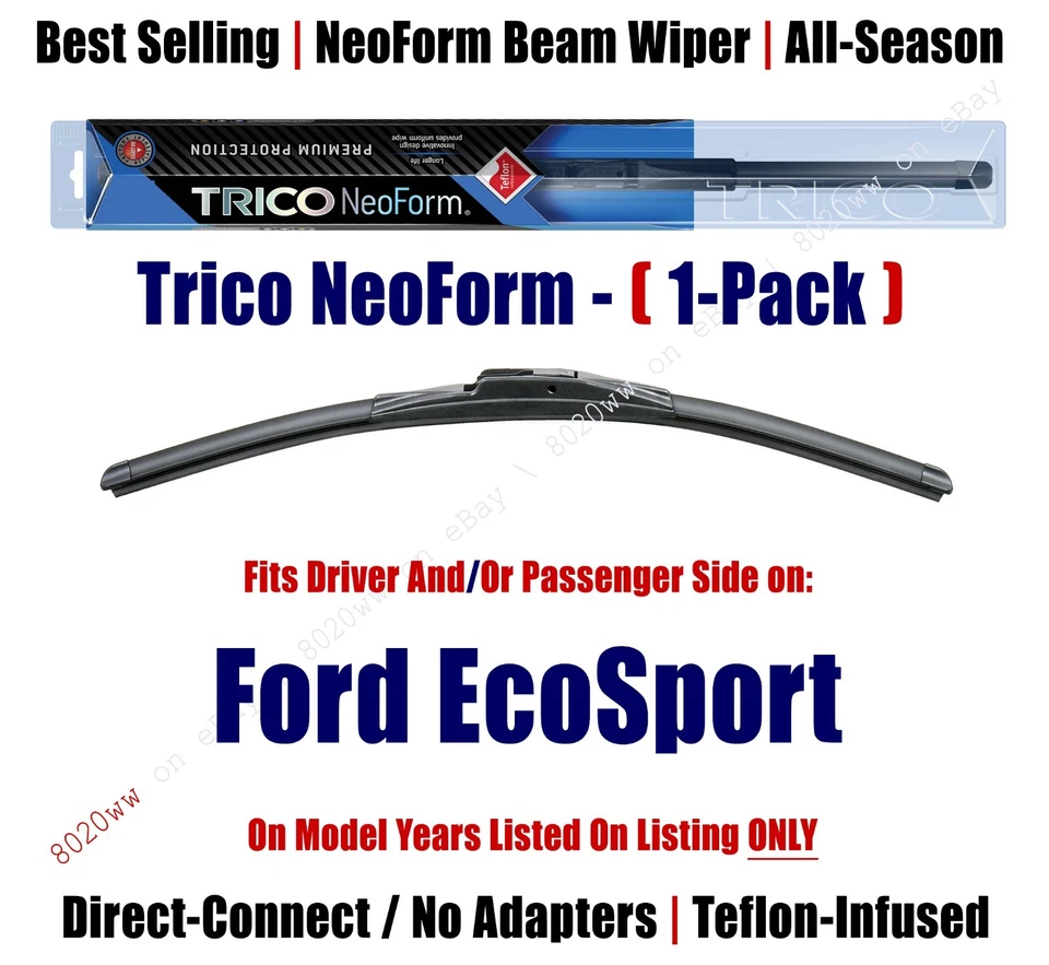 2 件装 Super-Premium NeoForm Wipers 适合 2018+ 福特 EcoSport - 162515/2415 — 第 1/1 张图片