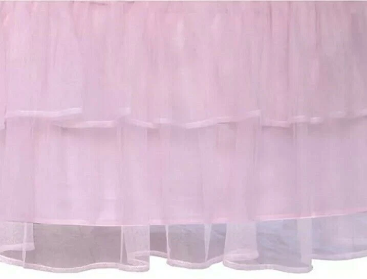 Renacuajos Tul Doble Volantes Bebé Estándar Cuna/Falda Cama Juvenil ~ 18" Gota NUEVO Foto 1 de 2