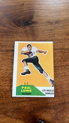 1960 Fleer- #76 Paul Lowe (RC) Chargers Near Mint NM OC - Image 1 of 2