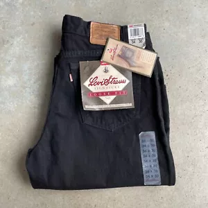 Vtg Levi's 545 Jeans Loose Relax Fit Black Denim Size: 34x30 Deadstock w/ Tags - Picture 1 of 7