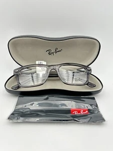 Ray Ban Eyeglasses RB 5383 8055 Burbank Polished Grey NWT 54 19 150 NWT case - Picture 1 of 6