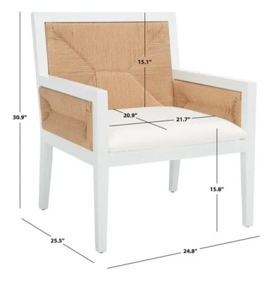 SILLA ACENTO TEJIDA SAFAVIEH EMILIO, precio reducido 2172725476 SFV4124C Foto 1 de 4