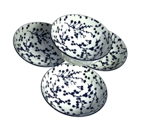 Pasta/Soup Serving Bowls Set Of 4 Lovely Colour And Design 20.5cm - Picture 1 of 4