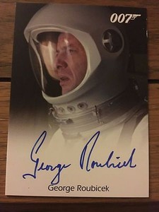 James Bond 2016 Spectre Edition Autograph Card George Roubicek as Astronaut