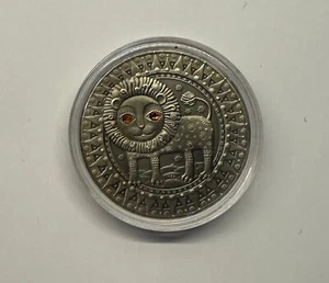20 RUBLES 2009 BELARUS SIGNS OF THE ZODIAC LEO SILVER UNC - Picture 1 of 2