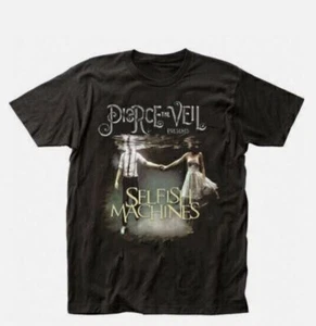 Pierce The Veil Selfish Machines Black Short Sleeve Cotton T-shirt Unisex BLACK - Picture 1 of 8