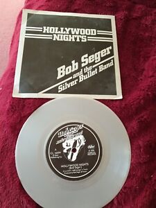 7inch Single Record Bob Seger Hollywood Night Silver Vinyl Great Condition...