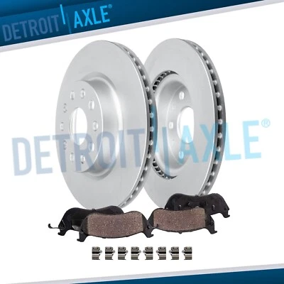 4pc 12.99" Front Disc Rotors Ceramic Brake Pads Kit for 2018-2023 Jeep Wrangler - Image 1 of 4
