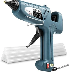 230V 100W Electric Hot Melt Trigger Glue Gun +10 X Glue Sticks - Picture 1 of 7