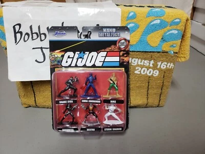 NIB 2020 SEALED GI JOE NANO METALFIGS JADA HASBRO DUKE SNAKE EYES STORM COBRA - Image 1 of 2