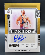 Bron Breakker Autograph Panini Chronicles Contenders WWE Season Ticket NXT2.0