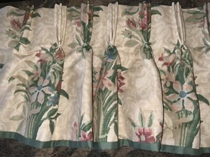 GORGEOUS CUSTOM SCHUMACHER PINCH PLEATED VALANCE 53”W X 14”L (2)AVAILABLE - Picture 1 of 2