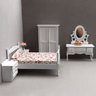 8 PCS 1:12 Scale Dollhouse Miniatures Furniture Living Room Table Set Doll Bed 