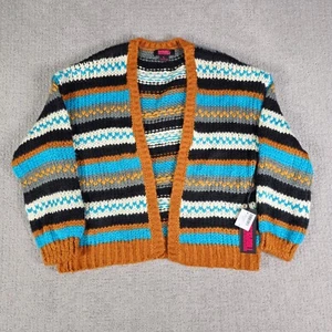 Rock and Roll CowgirlOpen Front Horizontal Stripe Cardigan Girls Size L - Picture 1 of 9