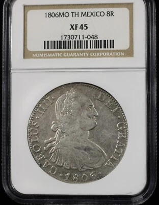 1806 MO-TH Mexico Colony 8 Reales - Charles IV - NGC XF45 (63091) - Image 1 of 2