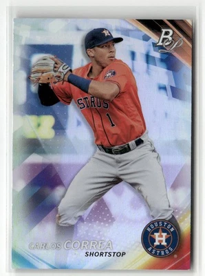 2017 BOWMAN PLATINUM #45 CARLOS CORREA HOUSTON ASTROS - Image 1 of 2